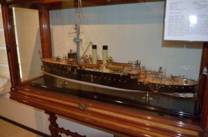 Макет канонерской лодки Сивуч в Центральном военно-морском музее Санкт-Петербурга