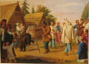 Фото 6. Скоморохи в деревне. Худ. Ф.Н. Рисс, 1857 г.